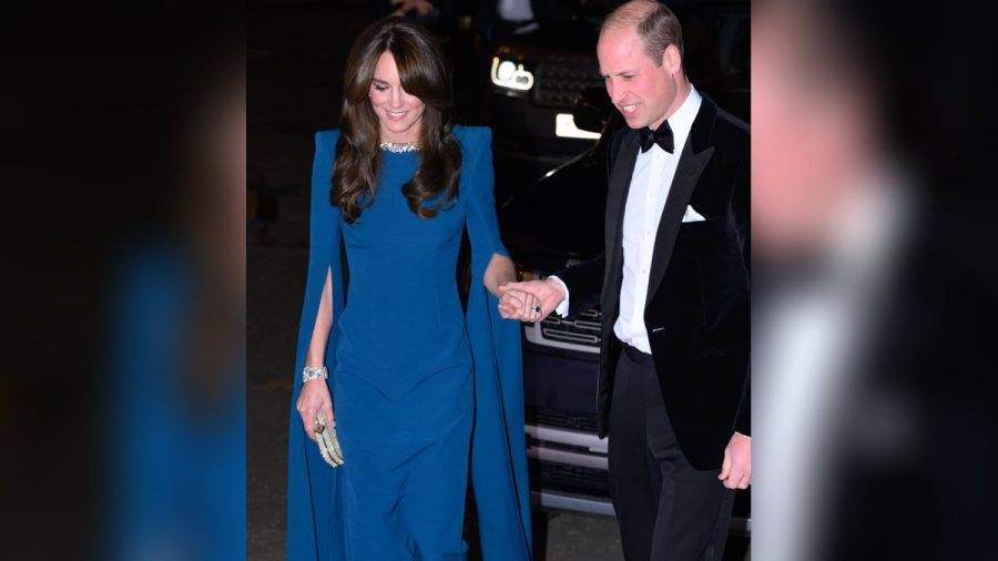Kate und William auf dem Weg zur Aufzeichnung der Royal Variety Performance. (smi/spot)