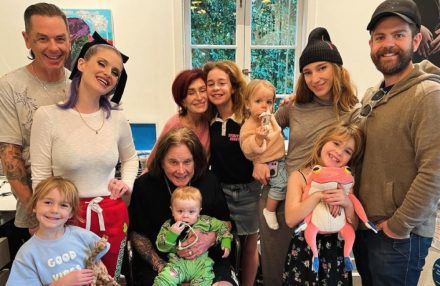 Ozzy Osbourne 75th birthday family snap - 3rd dec 2023 BangShowbiz