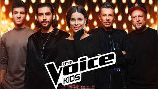 Bewährtes "The Voice Kids"-Team: Wincent Weiss (v.l.), Alvaro Soler, Lena Meyer-Landrut, Michi Beck und Smudo gehen auch 2024 wieder auf Talentsuche. (ae/spot)
