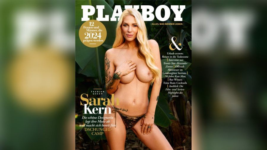 Sarah Kern lässt für den "Playboy" die Hüllen fallen. (ncz/spot)