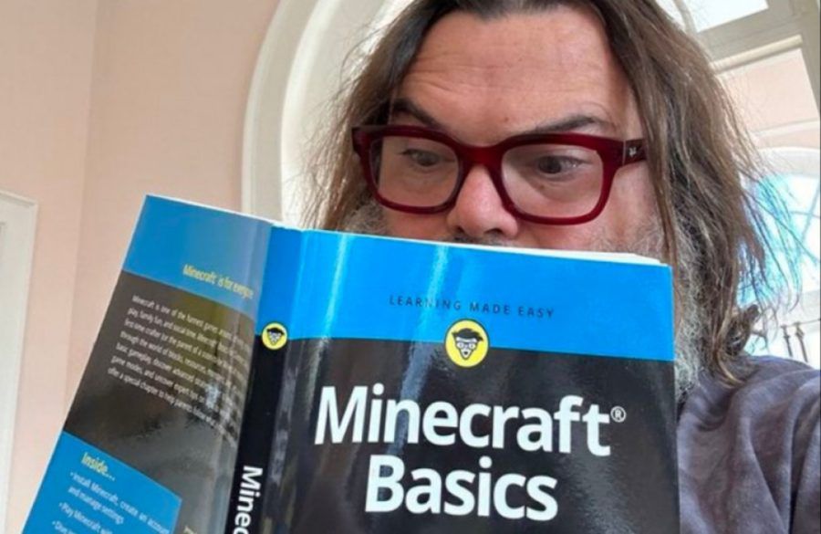 Jack Black with Minecraft guide - ONE USE Instagram - January 2024 BangShowbiz