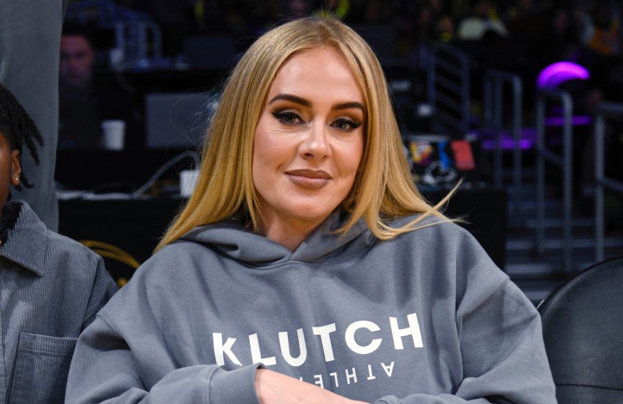 Adele at LA Lakers Playoff game in LA April 2023 - Getty BangShowbiz