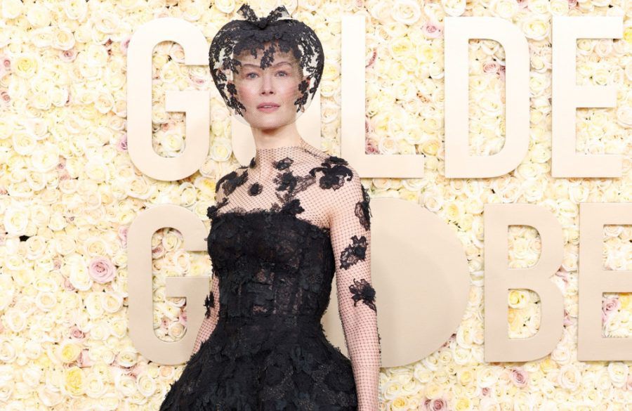 Rosamund Pike at 81st Annual Golden Globe Awards Jan 2024 - Getty BangShowbiz