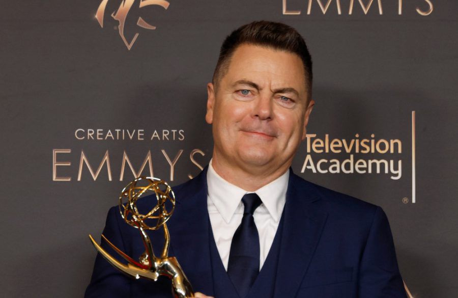 Nick Offerman wins at Creative Arts Emmys - Jan 2024 - Getty BangShowbiz