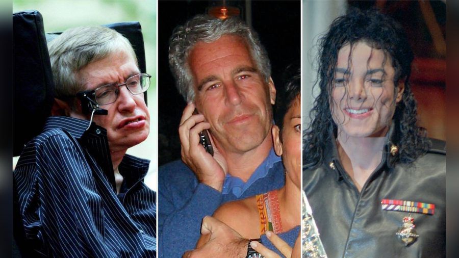 Die Namen von Stephen Hawking (l.) und Michael Jackson (r.) sind nun im Zusammenhang mit dem Epstein-Skandal genannt worden. (eee/spot)