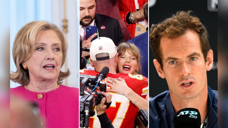 Hillary Clinton und Andy Murray erwähnten in ihren Super-Bowl-Tweets nicht Spieler der Kansas City Chiefs, sondern Musikerin Taylor Swift. (dr/spot)