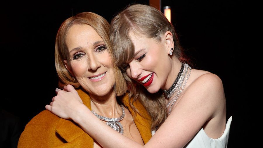 Céline Dion und Taylor Swift bei den Grammys 2024. (ym/spot)