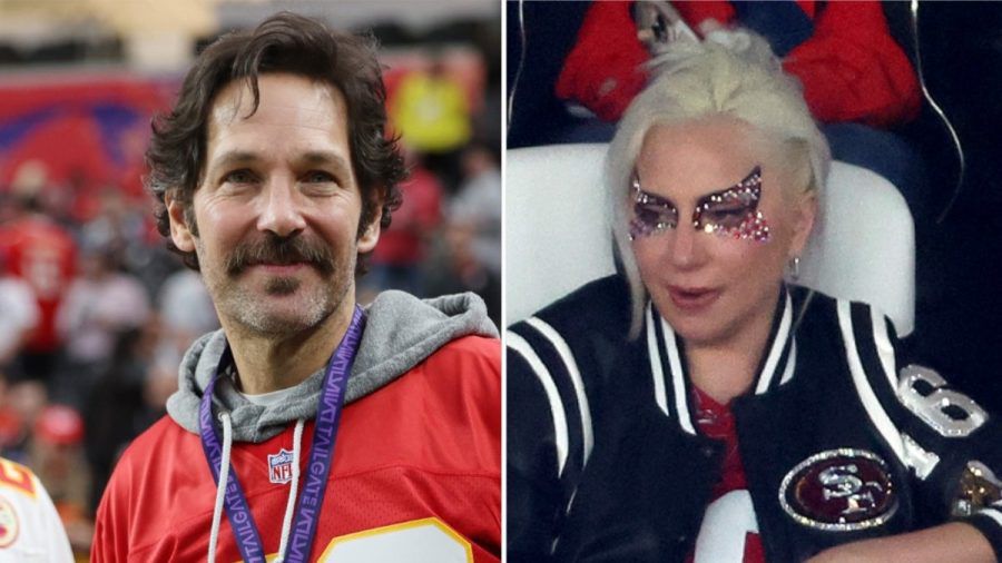 Paul Rudd feierte den Sieg seiner Chiefs, bei Lady Gaga blitzte hingegen ein 49ers-Trikot unter der Jacke hervor. (stk/spot)