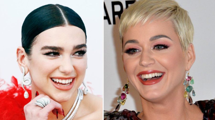 Erfolgreiche Freundinnen: Dua Lipa (l.) baut auf die Unterstützung von Katy Perry. (ae/spot)