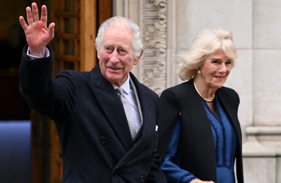 King Charles III with Queen Camilla leave The London Clinic on January 2024 - Getty BangShowbiz