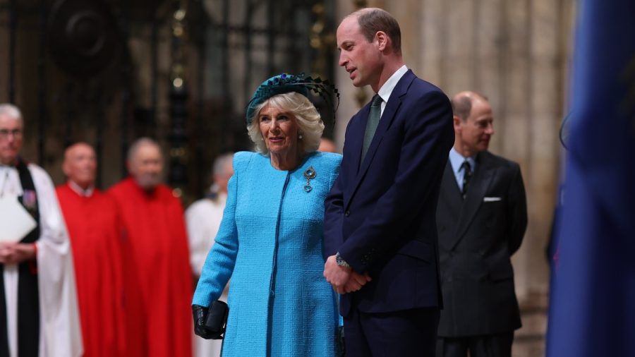 Königin Camilla und Prinz William genossen ihren gemeinsamen Auftritt beim Commonwealth Day sichtlich. (the/spot)