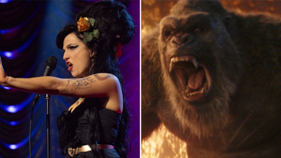 Marisa Abela spielt in "Back to Black" Sängerin Amy Winehouse. Bei "Godzilla x Kong: The New Empire" stehen derweil keine Menschen im Zentrum der Handlung. (stk/spot)