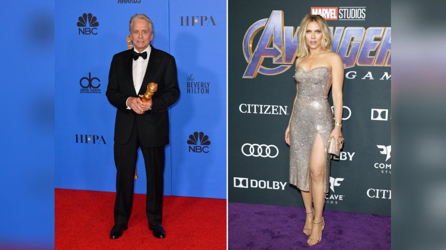 Überraschung für Michael Douglas und Scarlett Johansson: Sie sind miteinander verwandt. (spot)