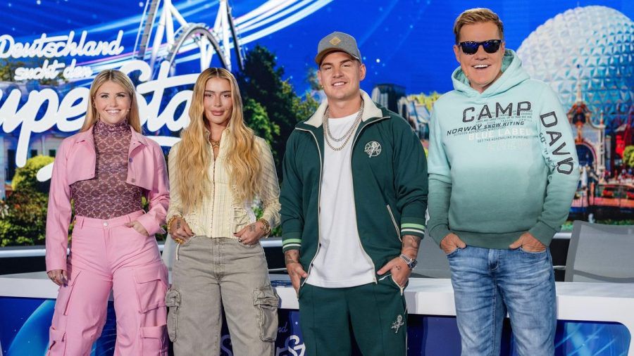 Beatrice Egli, Loredana, Pietro Lombardi und Dieter Bohlen (v.l.) sind die "DSDS"-Jury der 21. Staffel. (jom/spot)