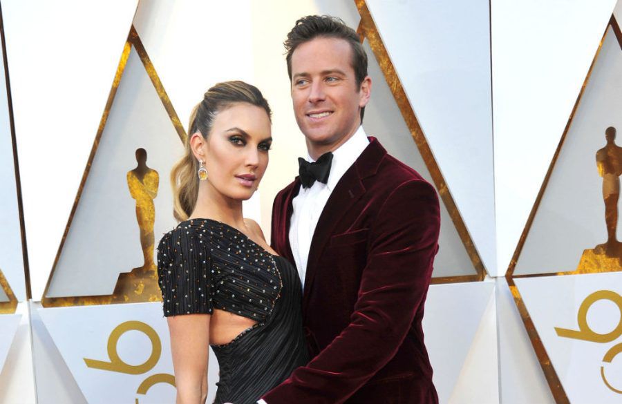 Elizabeth Chambers and Armie Hammer Academy Awards red carpet March  BangShowbiz