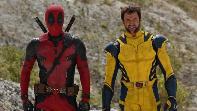 Ryan Reynolds (l.) und Hugh Jackman als Deadpool und Wolverine. (wue/spot)