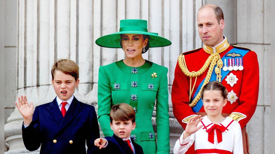 Prinz William und Prinzessin Kate mit ihren Kindern Prinz George (l.), Prinz Louis und Prinzessin Charlotte. (hub/spot)