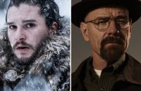 Die Hauptdarsteller zweier Serien, die Rekorde gebrochen haben: Kit Harington aus "Game of Thrones", daneben Bryan Cranston aus "Breaking Bad". (lau/spot)