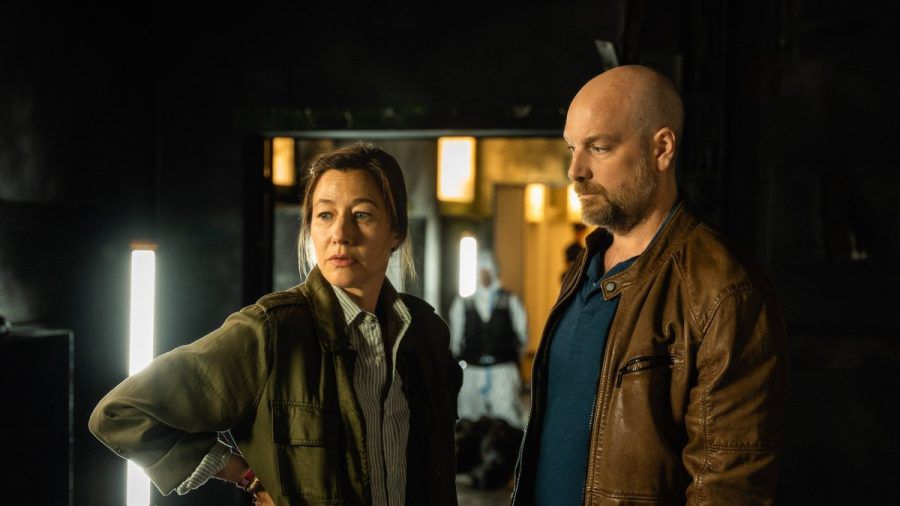 Kriminalhauptkommissarin Cris Blohm (Johanna Wokalek) und ihr Kollege Dennis Eden (Stephan Zinner) in "Polizeiruf 110: Funkensommer". (eyn/spot)