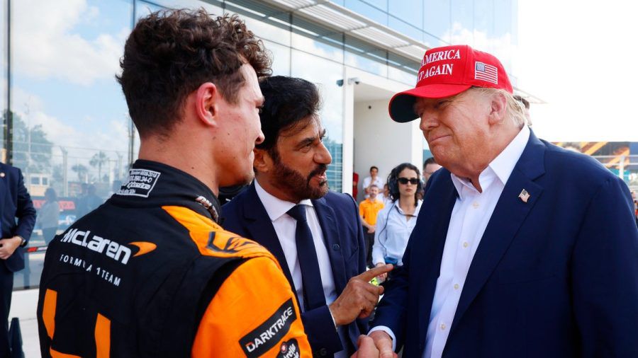 Lando Norris holte sich den Sieg beim Formel-1-Rennen in Miami und wurde dafür sogleich von Donald Trump beglückwünscht. (ae/spot)