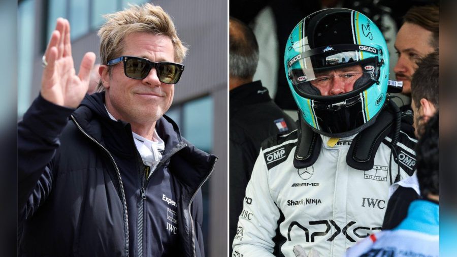 Brad Pitt war am Donnerstag der Star von Silverstone. (jom/spot)