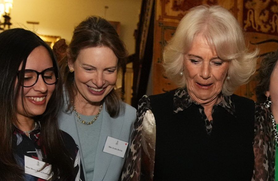 Queen Camilla at SafeLives reception April 2025 Avalon BangShowbiz