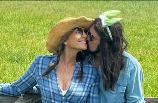 Elizabeth Hurley and Billy Ray Cyrus Instagram April 20 2024 BangShowbiz