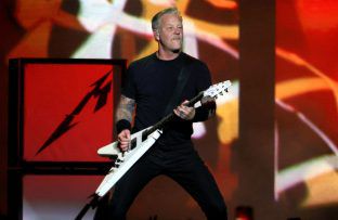Metallica frontman James Hetfield performing in Las Vegas - Getty - February 2022 BangShowbiz