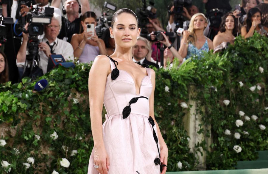 Lily James - Met Gala 2024 - Getty BangShowbiz