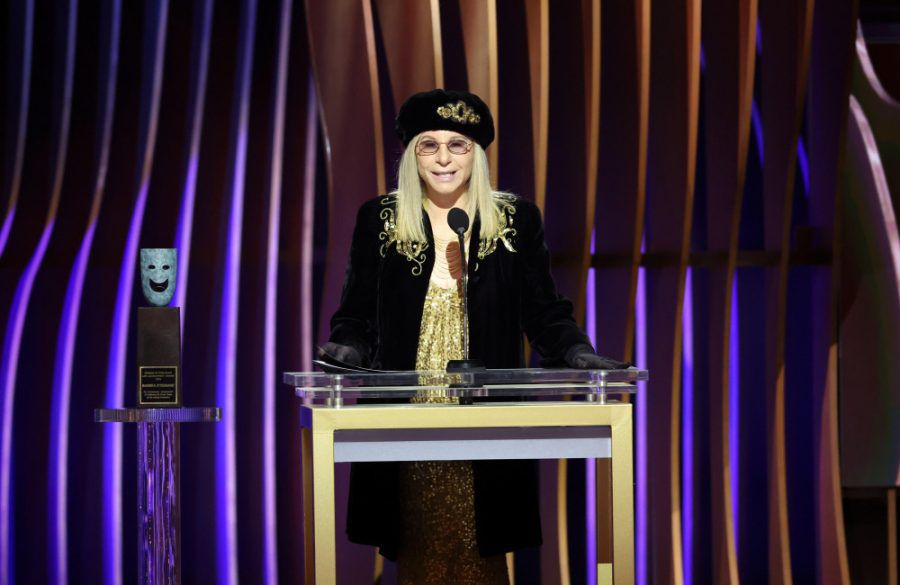 Barbra Streisand at the SAG Awards Feb 2024 Getty BangShowbiz