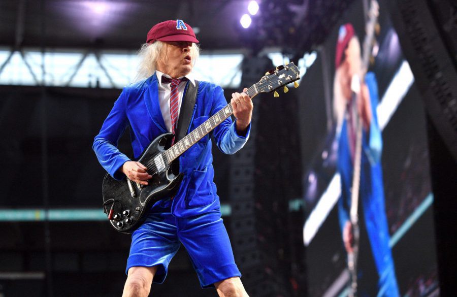 Young of AC/DC performs during the PWR UP Tour at Wembley Stadium - Getty BangShowbiz