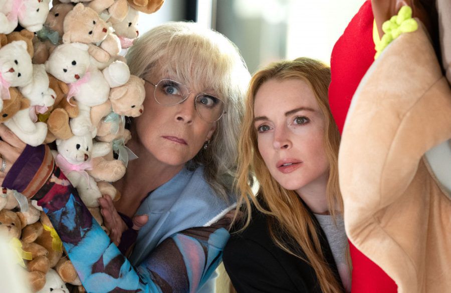 amie Lee Curtis and Lindsay Lohan in Disney's - Freakier Friday - Getty BangShowbiz