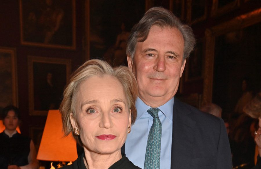 Kristin Scott Thomas and John Micklethwait - National Portrait Gala 2024 - Getty BangShowbiz