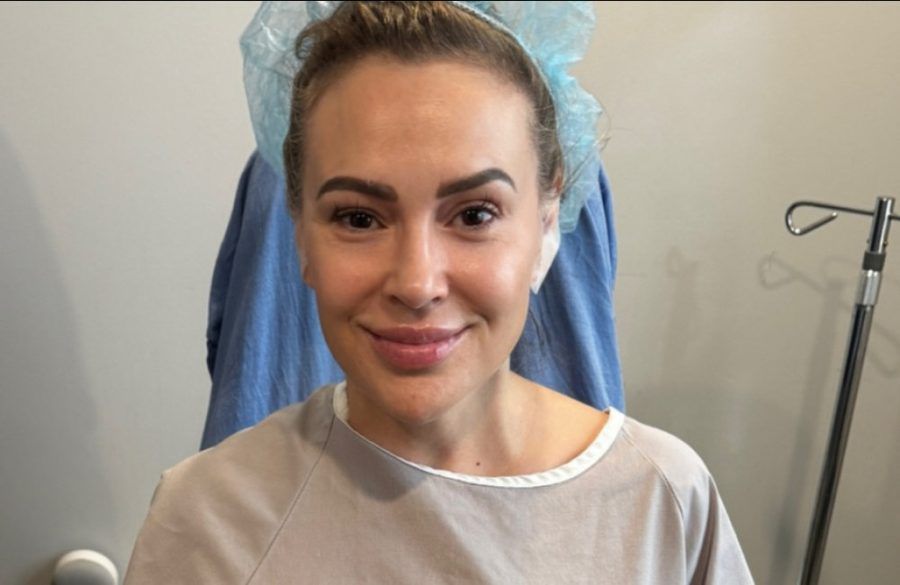 Alyssa Milano in hospital to have breast implants removed - ONE USE Instagram - September 2025 BangShowbiz
