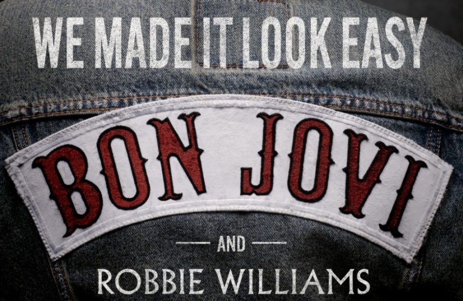 Bon Jovi and Robbie Williams artwork BangShowbiz