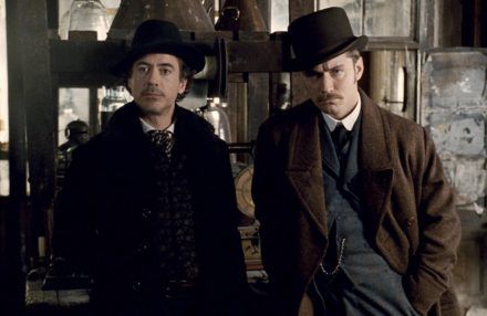Robert Downey Jr and Jude Law - Avalon - 2009 - Sherlock Holmes BangShowbiz