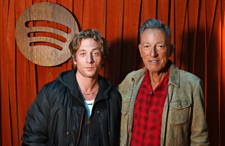 Bruce Springsteen and Jeremy Allen White at Spotify HQ for Q+A - Getty Images for Spotify - Oct 2025 BangShowbiz