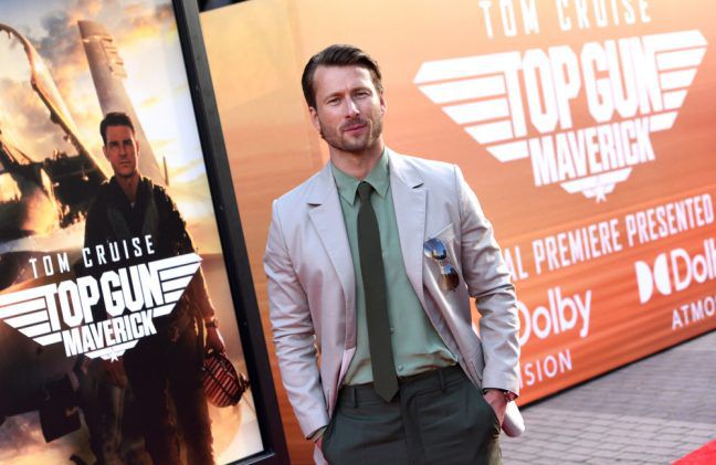 Glen Powell - Top Gun Maverick 2022 - World Premiere - Getty BangShowbiz