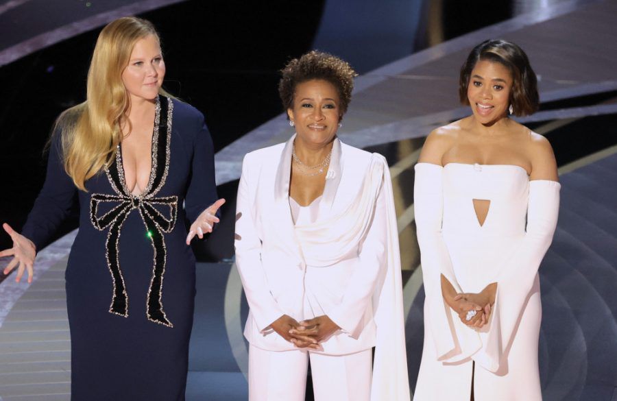 Amy Schumer, Wanda Sykes, and Regina Hall Oscar 2022 - Getty BangShowbiz