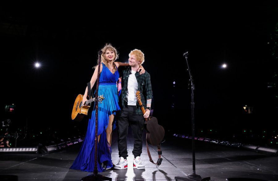 Taylor Swift and Ed Sheeran - Eras Tour Wembley August 2024 - getty BangShowbiz