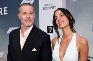Brad Pitt and Ines de Ramon attends the World Premiere of F1 The Movie in Times Square - Getty BangShowbiz
