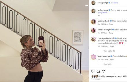 Sofia Richie Grainge - ONE USE - pregnant - Oct 25 - Instagram BangShowbiz