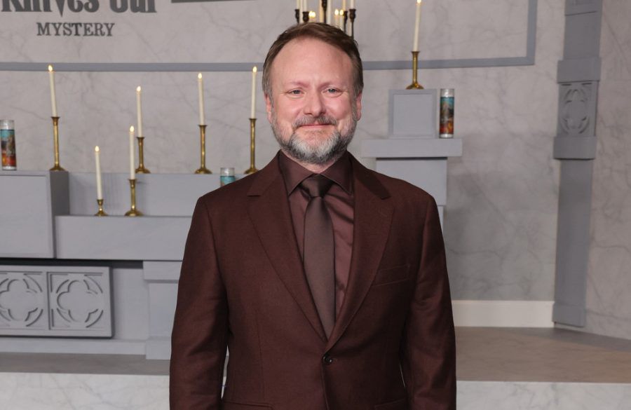Rian Johnson at Wake Up Dead Man: A Knives Out Mystery premiere - Avalon - November 2025 BangShowbiz