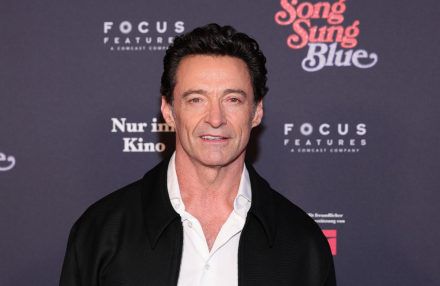 Hugh Jackman attends the Song Sung Blue - Berlin Premiere - Getty BangShowbiz
