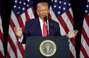 Donald Trump Pink Hair at JF Kennedy Center Jan 2026 - Getty BangShowbiz