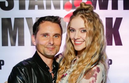 Matt Bellamy and Elle Evans attend the I STAND WITH MY PACK Nov 2019 - Getty BangShowbiz