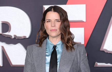 Neve Campbell attends the Los Angeles Premiere of Scream 7 - Getty BangShowbiz