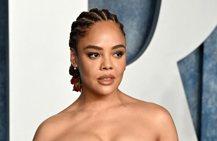 Tessa Thompson at Vanity Fair Oscars party - Getty - March 2023 BangShowbiz