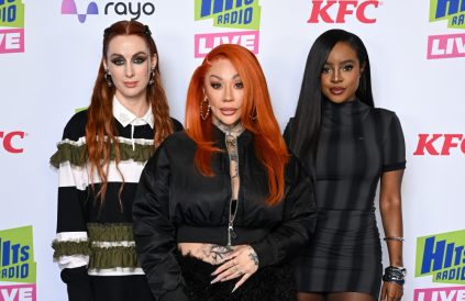 Siobhán Donaghy, Mutya Buena and Keisha Buchanan of the Sugababes - Hits Radio Live 2025 - Getty BangShowbiz