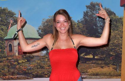 Anne Wunsche at Benjamin Blumchen Premier Munich July 2019 - Getty BangShowbiz